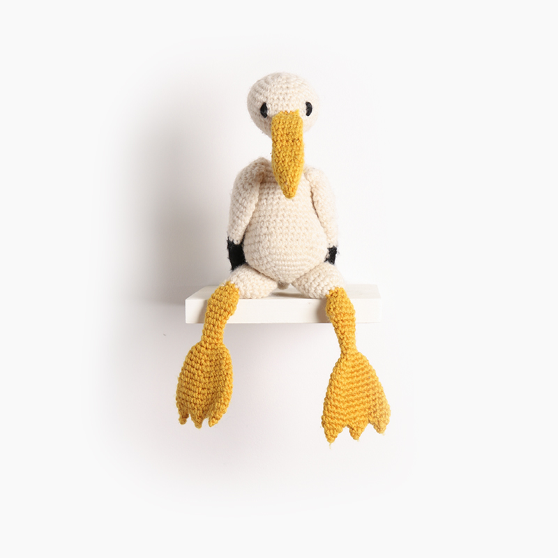 pelican bird crochet amigurumi project pattern kerry lord Edward's menagerie